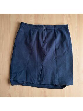J CREW Womens Navy Blue No 2 Skirt Size 18